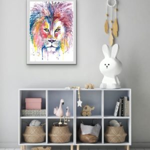 Lion - Watercolor Animals
