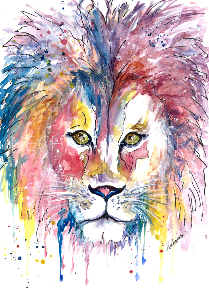 Set – Watercolor Animals | Nechama Fine Art
