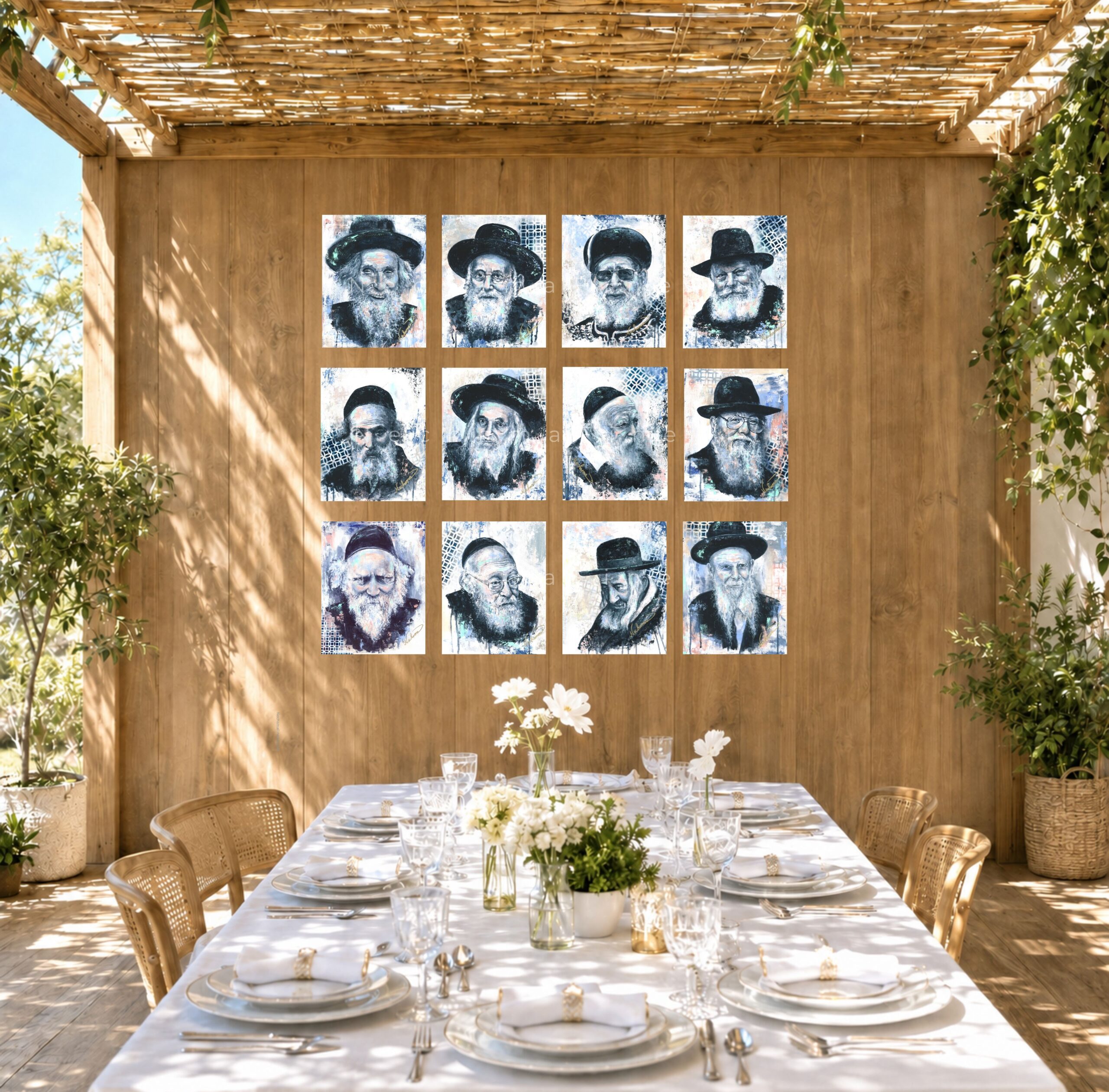 Gedolim-Sukkah Mural