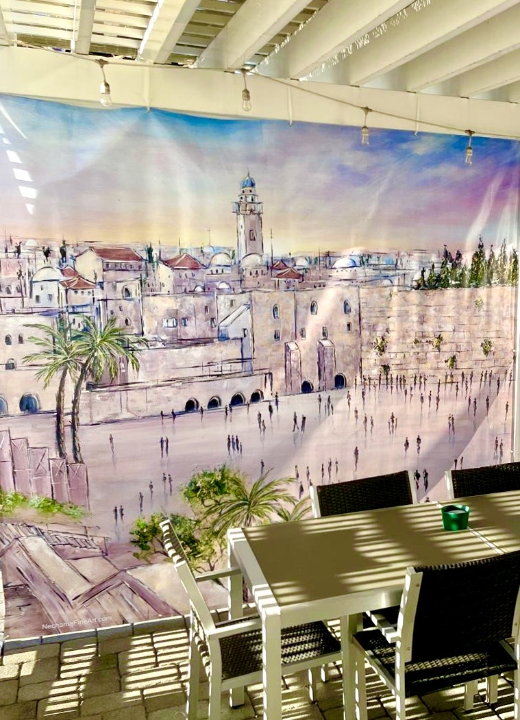 Kotel at Sunrise- Sukkah Mural - Image 7