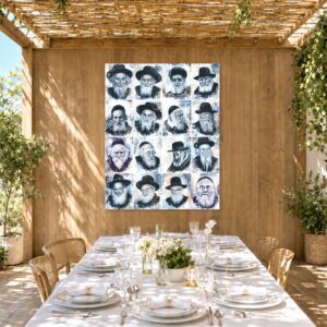 Gedolim Set on one Mural