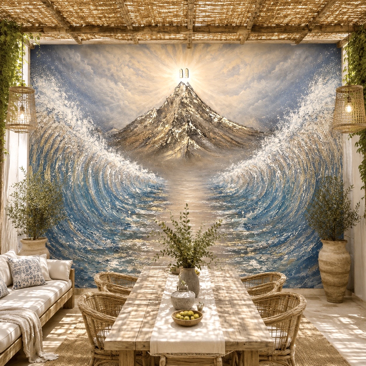Beyond The Waves- Sukkah Mural - Image 3