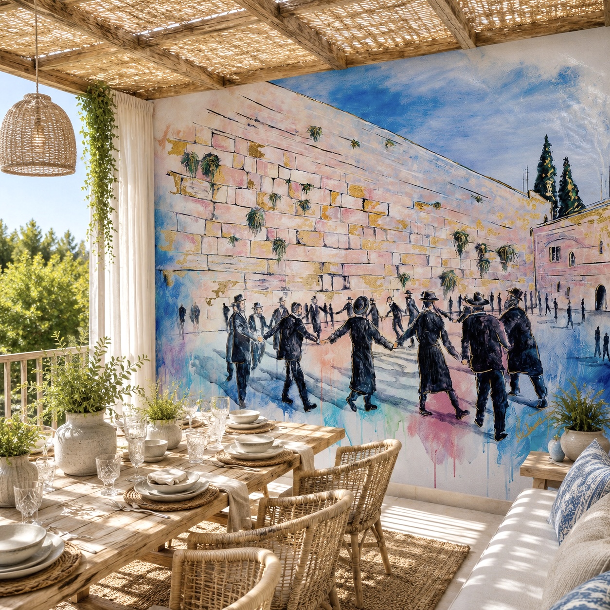 Unity Kotel - Sukkah Mural